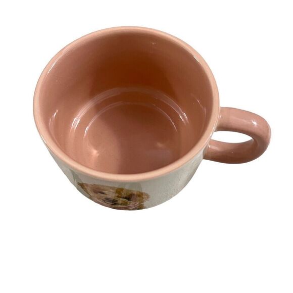 Set of 3 Peir 1 Dolomite Pink & White Stackable Dog Mugs - Picture 4 of 8